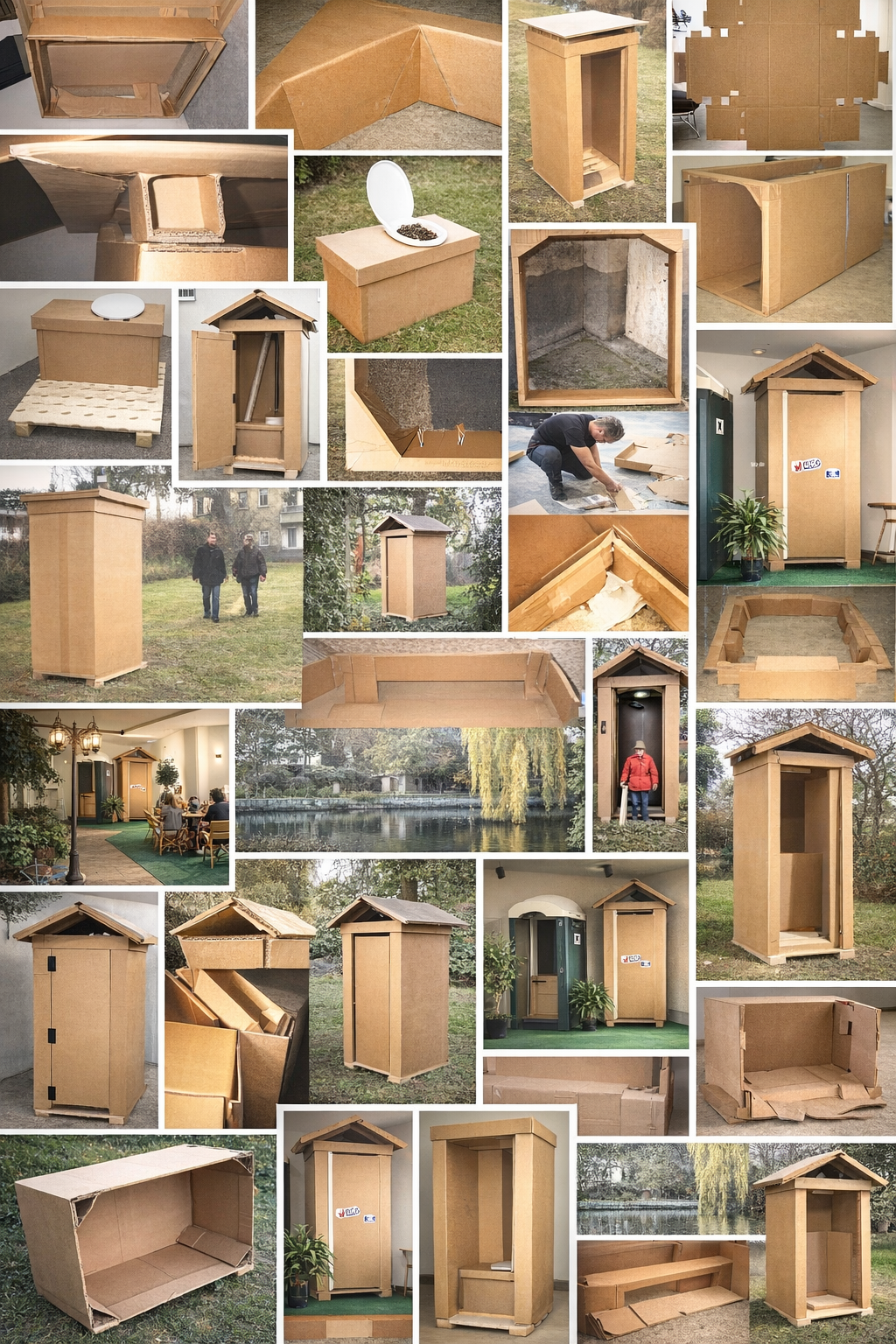 Bildersammlung der Wellpapptoilette oneway WP 3